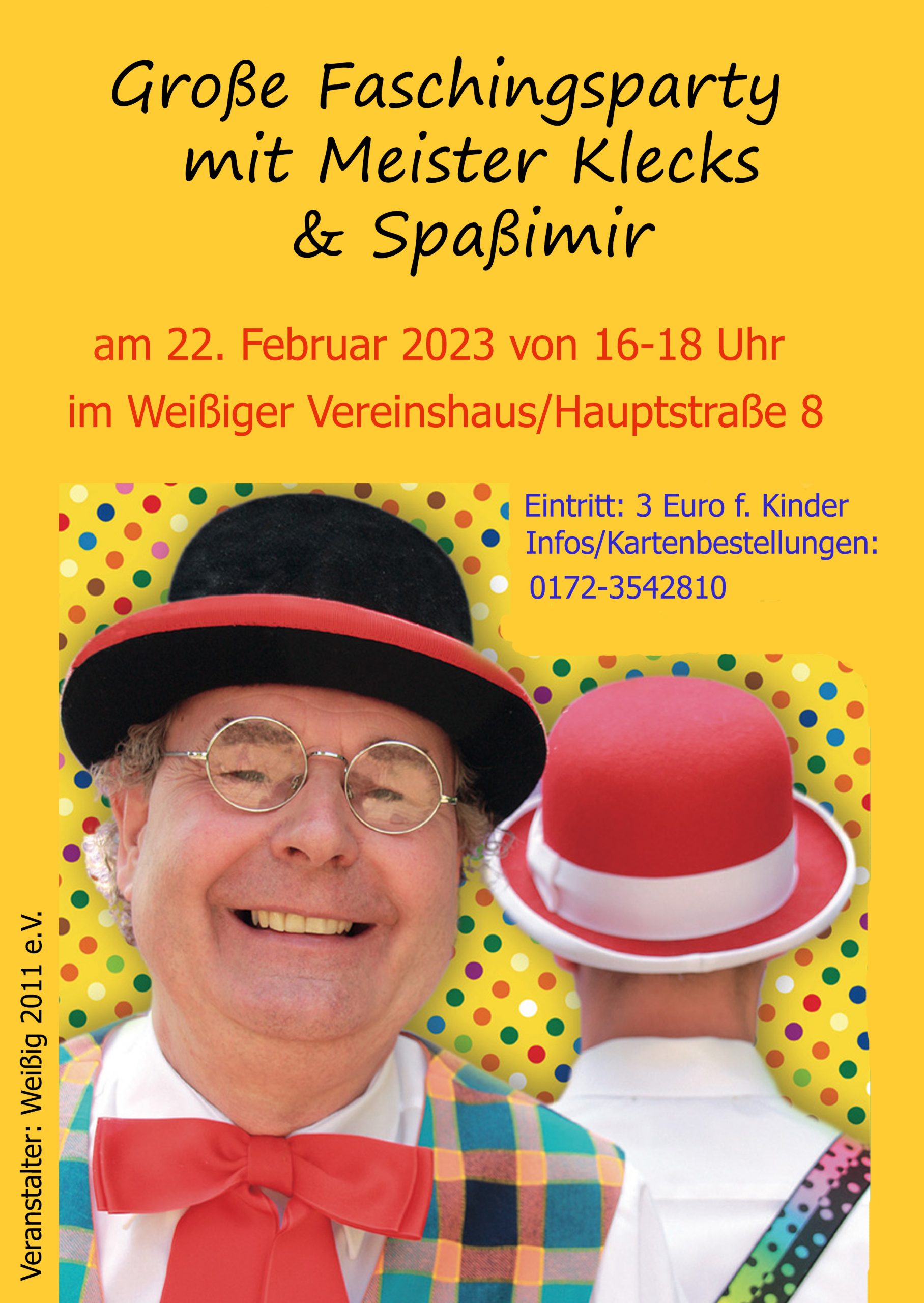 Read more about the article Kinderfasching im Weißiger Vereinshaus 2023