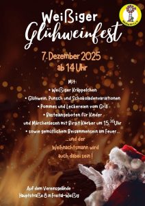 Mehr über den Artikel erfahren Weissiger Glühweinfest 2025