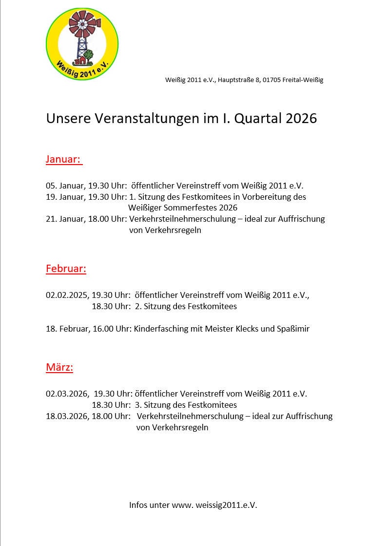 Quartalsplan 1/2026