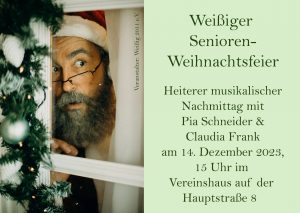 Read more about the article Weißiger Seniorenweihnachtsfeier