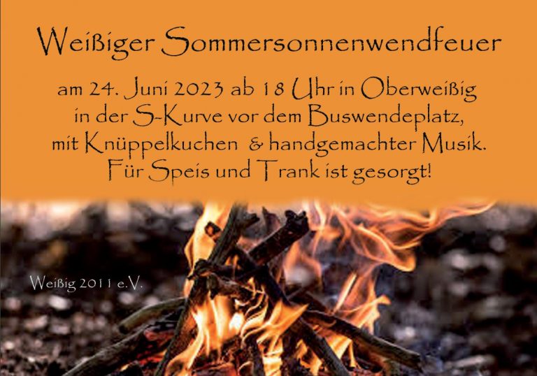 Read more about the article Weißiger Sommersonnenwendfeuer 24.06.2023