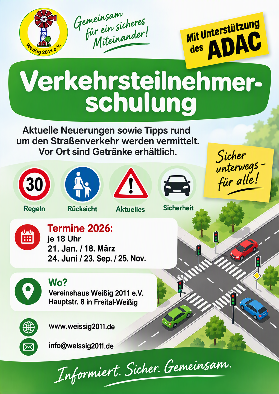 Verkehrsteilnehmerschulungen 2026