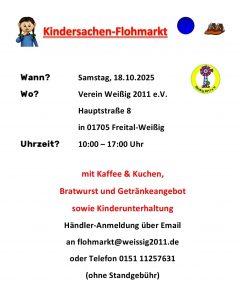 Mehr über den Artikel erfahren Kindersachenflohmarkt am 18.10.2025